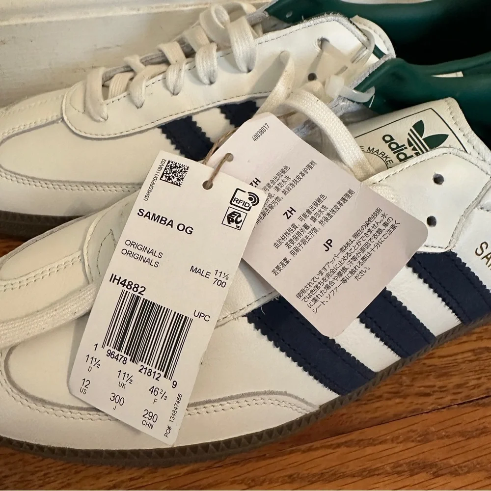 NWT MEN'S ADIDAS ORIGINALS SAMBA OG CASUAL SHOES Men’s 12